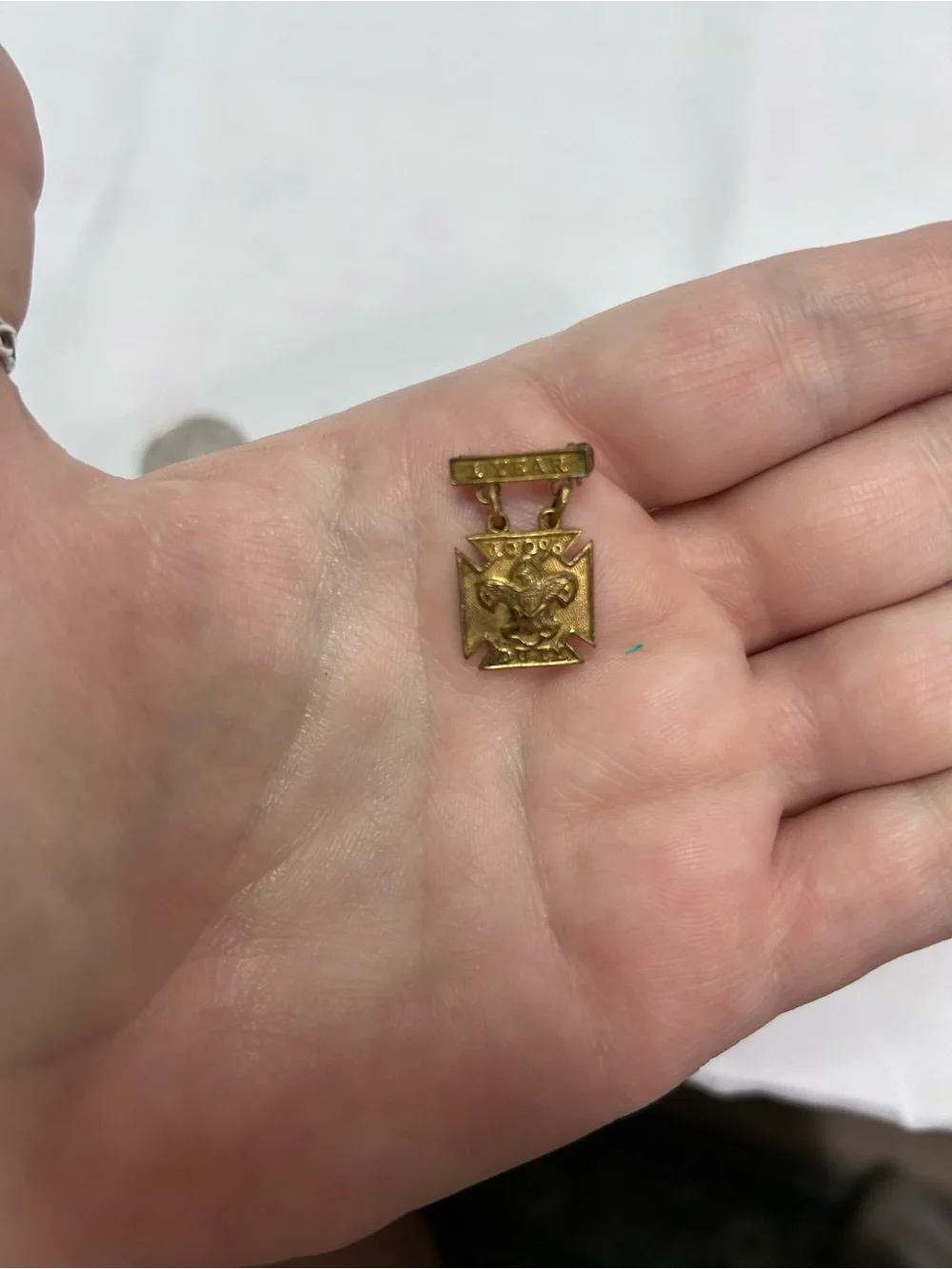 Boy scouts gold plated